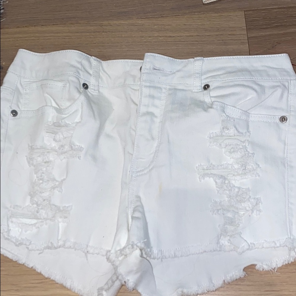 Forever 21 white Jean shorts